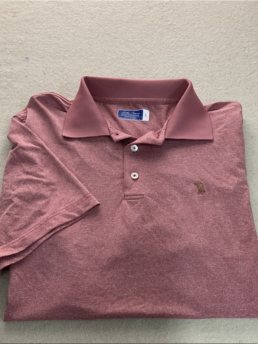 Southern Casanovr Heathered Dusty Rose Polo Shirt